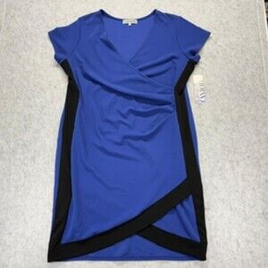 Almost Famous Cobalt Blue Faux-Wrap Bodycon Dress - Size 3X